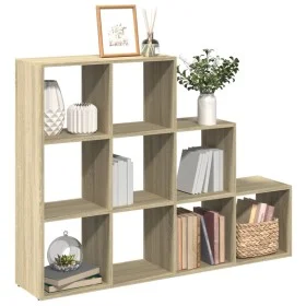 Librería divisora 3 niveles madera Sonoma 137,5x29x103,5 cm by , Bookcases and shelves - Ref: Foro24-857978, Price: 92,75 €, ...