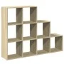 Librería divisora 3 niveles madera Sonoma 137,5x29x103,5 cm by , Bookcases and shelves - Ref: Foro24-857978, Price: 92,75 €, ...