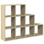 Librería divisora 3 niveles madera Sonoma 137,5x29x103,5 cm by , Bookcases and shelves - Ref: Foro24-857978, Price: 94,44 €, ...