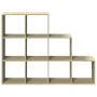 Librería divisora 3 niveles madera Sonoma 137,5x29x103,5 cm by , Bookcases and shelves - Ref: Foro24-857978, Price: 92,75 €, ...
