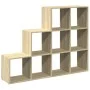 Librería divisora 3 niveles madera Sonoma 137,5x29x103,5 cm by , Bookcases and shelves - Ref: Foro24-857978, Price: 92,75 €, ...