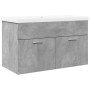 Mueble de baño con lavabo integrado gris hormigón by , Bathroom furniture - Ref: Foro24-3324859, Price: 187,67 €, Discount: %