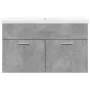 Mueble de baño con lavabo integrado gris hormigón by , Bathroom furniture - Ref: Foro24-3324859, Price: 187,40 €, Discount: %