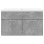 Mueble de baño con lavabo integrado gris hormigón by , Bathroom furniture - Ref: Foro24-3324859, Price: 187,67 €, Discount: %