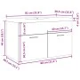 Mueble de baño con lavabo integrado gris hormigón by , Bathroom furniture - Ref: Foro24-3324859, Price: 187,40 €, Discount: %
