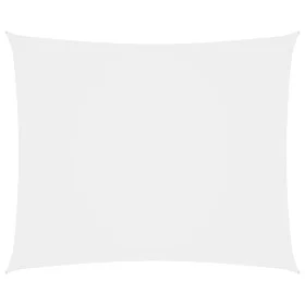 Rechteckige Segelmarkise aus weißem Oxford-Stoff 5x7 m von vidaXL, Sonnenschirme - Ref: Foro24-135275, Preis: 92,60 €, Rabatt: %