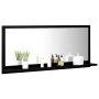 Espejo de baño madera contrachapada negro 90x10,5x37 cm de , Tocadores de baño - Ref: Foro24-804581, Precio: 38,73 €, Descuen...