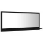 Schwarzer Spiegelschrank aus Sperrholz für das Badezimmer, 90x10,5x37 cm. von , Badezimmerwaschtische - Ref: Foro24-804581, P...