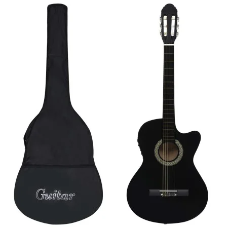 Western guitar set 12 pieces with 6-string black equalizer by , Guitars - Ref: Foro24-70139, Price: 112,22 €, Discount: %