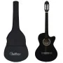 Western guitar set 12 pieces with 6-string black equalizer by , Guitars - Ref: Foro24-70139, Price: 112,22 €, Discount: %