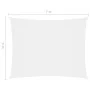 Rectangular sail awning white Oxford fabric 5x7 m by vidaXL, Umbrellas - Ref: Foro24-135275, Price: 92,58 €, Discount: %
