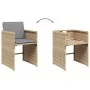 Garden dining set 11 pieces with beige synthetic rattan cushions by , Garden sets - Ref: Foro24-3211212, Price: 693,33 €, Dis...
