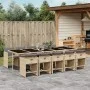 Garden dining set 11 pieces with beige synthetic rattan cushions by , Garden sets - Ref: Foro24-3211116, Price: 811,26 €, Dis...