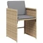 Garden dining set 11 pieces with beige synthetic rattan cushions by , Garden sets - Ref: Foro24-3211116, Price: 811,26 €, Dis...