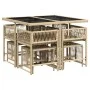 Set comedor de jardín 9 pzas con cojines ratán sintético beige de , Conjuntos de jardín - Ref: Foro24-3211500, Precio: 369,68...