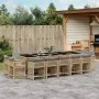 Garten-Essgruppe mit 15-teiligen Kissen aus synthetischem Rattan in Beige. von , Gartensets - Ref: Foro24-3211776, Preis: 994...