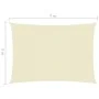 Toldo de vela rectangular tela Oxford color crema 5x7 m by vidaXL, Umbrellas - Ref: Foro24-135220, Price: 103,35 €, Discount: %