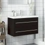 Mueble de baño con lavabo integrado negro de , Tocadores de baño - Ref: Foro24-3278777, Precio: 224,72 €, Descuento: %