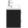 Mueble de baño con lavabo integrado negro de , Tocadores de baño - Ref: Foro24-3278777, Precio: 224,72 €, Descuento: %