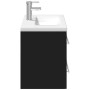 Mueble de baño con lavabo integrado negro de , Tocadores de baño - Ref: Foro24-3278777, Precio: 242,75 €, Descuento: %