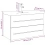 Mueble de baño con lavabo integrado negro de , Tocadores de baño - Ref: Foro24-3278777, Precio: 224,72 €, Descuento: %