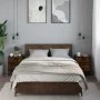 Zwei Nachttische aus geräucherter Eichen-Ingenieurholz, 40x31x50 cm. von , Nachttische - Ref: Foro24-848679, Preis: 84,66 €, ...