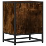 Zwei Nachttische aus geräucherter Eichen-Ingenieurholz, 40x31x50 cm. von , Nachttische - Ref: Foro24-848679, Preis: 85,75 €, ...