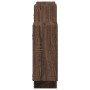 Estantería de pared madera ingeniería marrón roble 159x18x65 cm