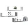 Estante de pared 3 uds madera ingeniería gris Sonoma 80x18x18cm de , Estantes y estanterías - Ref: Foro24-853295, Precio: 27,...
