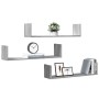 Wandregal 3er Set aus Sonoma-Grau Holzwerkstoff 80x18x18cm von , Regale und Regale - Ref: Foro24-853295, Preis: 27,31 €, Raba...
