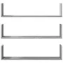 Estante de pared 3 uds madera ingeniería gris Sonoma 80x18x18cm de , Estantes y estanterías - Ref: Foro24-853295, Precio: 27,...