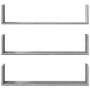 Wandregal 3er Set aus Sonoma-Grau Holzwerkstoff 80x18x18cm von , Regale und Regale - Ref: Foro24-853295, Preis: 27,31 €, Raba...