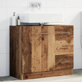 Waschbeckenunterschrank aus gealtertem Ingenieurholz 63x30x54 cm. von , Badezimmermöbel - Ref: Foro24-858323, Preis: 71,16 €,...
