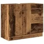 Armario para lavabo madera ingeniería envejecida 63x30x54 cm de , Muebles de baño - Ref: Foro24-858323, Precio: 71,16 €, Desc...