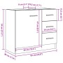 Waschbeckenunterschrank aus gealtertem Ingenieurholz 63x30x54 cm. von , Badezimmermöbel - Ref: Foro24-858323, Preis: 74,39 €,...