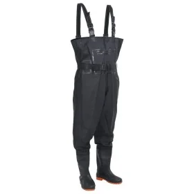 Vadeador de pecho con botas y cinturón negro talla 42 by , Waders for hunting and fishing - Ref: Foro24-4017003, Price: 38,45...