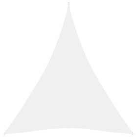 Toldo de vela triangular tela Oxford blanco 5x6x6 m