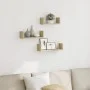 Estante de pared 3 unidades madera de ingeniería roble Sonoma by , Shelves and shelves - Ref: Foro24-853310, Price: 18,28 €, ...
