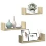 Wandregal 3er Set aus Sonoma-Eichenfurnierholz von , Regale und Regale - Ref: Foro24-853310, Preis: 18,31 €, Rabatt: %