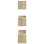 Wandregal 3er Set aus Sonoma-Eichenfurnierholz von , Regale und Regale - Ref: Foro24-853310, Preis: 18,61 €, Rabatt: %