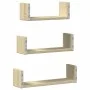 Wandregal 3er Set aus Sonoma-Eichenfurnierholz von , Regale und Regale - Ref: Foro24-853310, Preis: 18,31 €, Rabatt: %