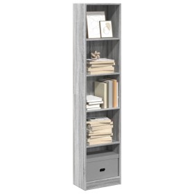 Estantería de madera de ingeniería gris Sonoma 40x24x176 cm by , Bookcases and shelves - Ref: Foro24-857797, Price: 60,68 €, ...