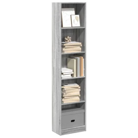 Estantería de madera de ingeniería gris Sonoma 40x24x176 cm by , Bookcases and shelves - Ref: Foro24-857797, Price: 59,68 €, ...