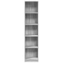 Ingenieurholzregal in Sonoma-Grau 40x24x176 cm von , Bücherregale und Regale - Ref: Foro24-857797, Preis: 60,68 €, Rabatt: %