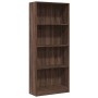 Estantería de madera de ingeniería marrón roble 60x24x143 cm by , Bookcases and shelves - Ref: Foro24-857818, Price: 57,20 €,...
