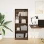Estantería de madera de ingeniería marrón roble 60x24x143 cm de , Librerías y estanterías - Ref: Foro24-857818, Precio: 55,95...