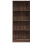 Estantería de madera de ingeniería marrón roble 60x24x143 cm by , Bookcases and shelves - Ref: Foro24-857818, Price: 57,20 €,...