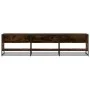 Mueble para TV madera de ingeniería roble ahumado 180x40x46 cm de , Muebles TV - Ref: Foro24-3300807, Precio: 112,09 €, Descu...