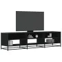 Mueble de TV madera de ingeniería negro 180x40x46 cm by , TV Furniture - Ref: Foro24-3300805, Price: 116,16 €, Discount: %