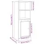 Aparador madera de ingeniería roble artisian 36x35,5x103,5 cm by , Sideboards - Ref: Foro24-857149, Price: 59,18 €, Discount: %